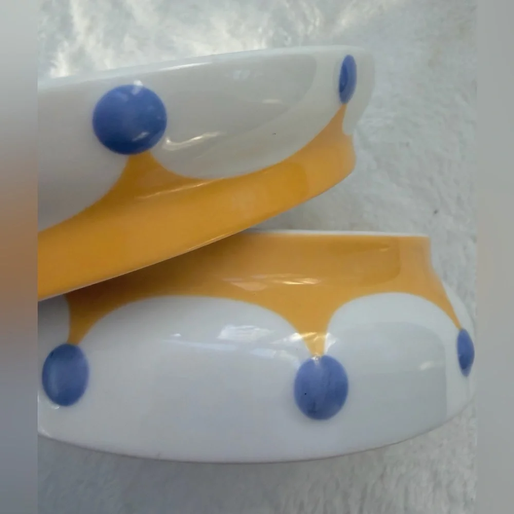 IKEA Smaskig Vintage 1999 Flying Dragon Plate & Bowl Set Porcelain 16558 Footed